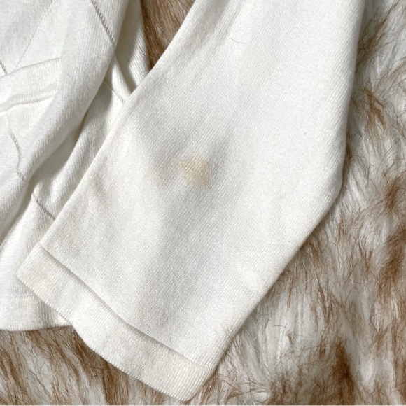 Jones New York argyle pattern chain trim open cardigan - Picture 8 of 8